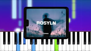 Bon Iver amp St Vincent  Roslyn Piano tutorial [upl. by Ellered]