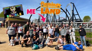 30 YouTubers Take Over Flamingo Land for Epic Vlog [upl. by Gyasi]