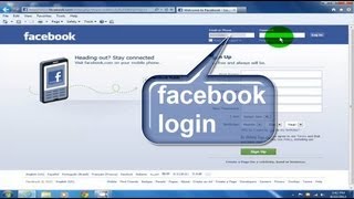 Facebook Login  Sign in Sign up amp Log in  How to log into facebook facebook [upl. by Leumhs]