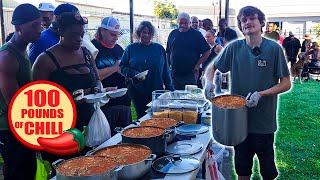 Cooking 100 Pounds Of Chili For The Homeless [upl. by Anya]