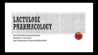 Lactulose Pharmacology [upl. by Owena]