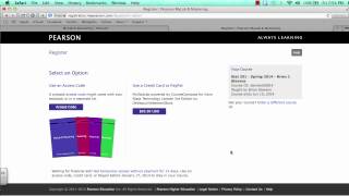 Registering for Stat 201 Pearson Course [upl. by Grinnell]