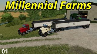 🟡 MILLENNIAL FARMS  New Series  FS22 [upl. by Dahsraf]