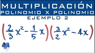 Multiplicación de expresiones algebraicas  Polinomio por polinomio  Ejemplo 2 [upl. by Eneleahcim]