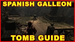 Shadow of the Tomb Raider Cenote Tomb Guide Spanish Galleon [upl. by Eittol]