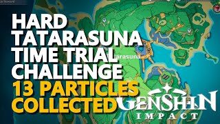 Hard Tatarasuna Time Trial Challenge Genshin Impact 13 Particles Collected [upl. by Rizika]