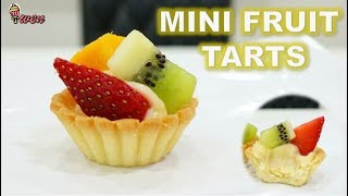 How to Make Mini Fruit Tarts 迷你水果挞食谱 Pastry Crust Custard Cream from Scratch [upl. by Pavia]