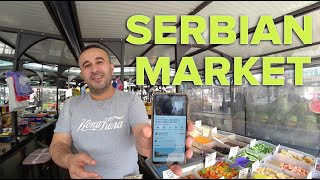 OUTDOOR MARKET TOUR 🥕 🌽 🍅 IN BELGRADE SERBIA 🇷🇸 [upl. by Hulda]