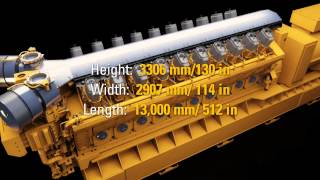 Caterpillar Electric Power 10MW GCM34 Natural Gas Engine [upl. by Balfour]