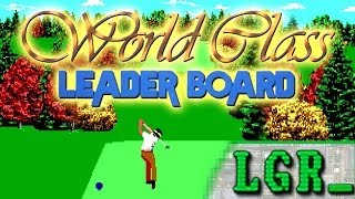 LGR  World Class Leader Board  DOS PC Game Review [upl. by Nosirrah]