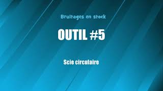 OUTIL 5 Scie circulaire bruitage gratuit [upl. by Yentruok367]