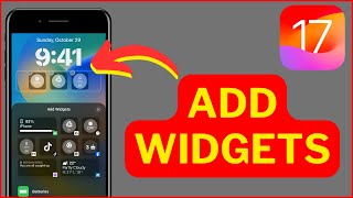 How to Add Widgets on Lock Screen iOS 17 iPhone amp iPad [upl. by Sibie]