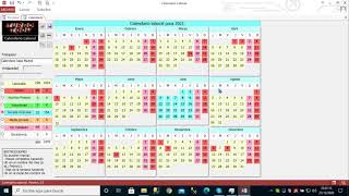 Calendario Laboral creado en Microsoft Access gratis [upl. by Portwin810]