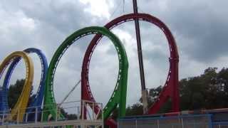 Olympia Looping Cranger Kirmes Aufbau [upl. by Atilehs621]