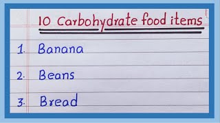 Carbohydrate food items  5  10 Carbohydrates name  Carbohydrates food name  Carbs food list [upl. by Lombardi]