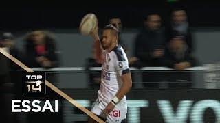 TOP 14  Essai Peter BETHAM ASM  Perpignan  Clermont  J13  Saison 20182019 [upl. by Porush]