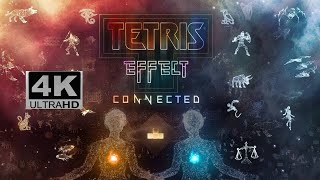 Tetris Effect Connected  Area 1  PS5 Version  4K [upl. by Einnal]