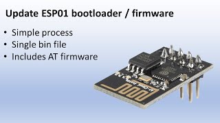 Update ESP01 bootloader and firmware [upl. by Nevag]