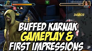 Buffed Karnak Gameplay amp First Impressions  No More A Noodle  Marvel Contest Of Champions [upl. by Wolsniw179]