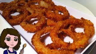 HOW TO MAKE ONION RINGS [upl. by Elleirol]