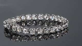 Diamond Tennis Bracelet 14k White Gold by Pompeii3 [upl. by Ellis973]