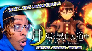 THE MOST UNDERRATED ISEKAI  Tsukimichi Moonlit Fantasy OpeningEndings  Trailers REACTION [upl. by Olegnaed]