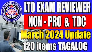 LTO EXAM REVIEWER 2024 TAGALOG VERSION FOR NON PROFESSIONAL DRIVERS LICENSE ltoexamreviewer [upl. by Cohl]