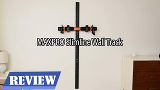 MAXPRO Slimline Wall Track Review  Cable Home Gym [upl. by Felipe891]