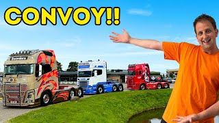 CONVOY TO TRUCKSTAR ASSEN  THE BEST TRUCKSHOW IN EUROPE  PT1  truckertim [upl. by Eilsew]