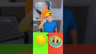 Super Mario cake vs Golden Melon ice cream challenge🍨 funny shorts by Ethan Funny Family [upl. by Karen]