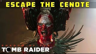 Escape the Cenote EmptyHanded – SHADOW OF THE TOMB RAIDER Zombie Chase [upl. by Nahtnanhoj]