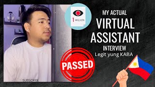 My Actual Virtual Assistant Interview Passed  Nervous overload  Kuya Reneboy [upl. by Sirdna]