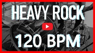 Heavy Hard Rock Drum Track 120 BPM Drum Beat Isolated Drums HQ [upl. by Emmalyn730]