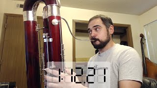 75 Seconds Long Contrabassoon Low Bb [upl. by Herman33]