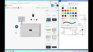 Astable 555 Tinkercad [upl. by Jarita347]