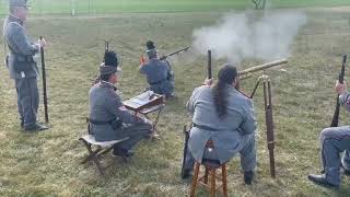 Class Firing With The Pattern 1853 Enfield Rifle 150900 Yards [upl. by Aila]