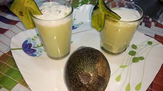 Avocado Milkshake  Avocado Smoothie  Avocado Juice  Avocado Recipe [upl. by Kristan]