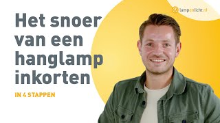 Het snoer van een hanglamp inkorten  TECHNISCHE UITLEG [upl. by Nej78]