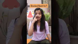 Quick Trick to open Blocked Nostrils Padadhirasana for blocked nose yoga shortsfeed viralreel [upl. by Viviyan]