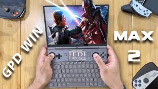 GPD Win Max 2 Performance Test Jedi Survivor [upl. by Sina]