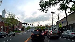 Huntington 4K  Scenic Drive Through  Long Island New York [upl. by Ahsenid]