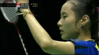 Finals  China Wang Y vs Korea Sung JH  Uber Cup 2012 [upl. by Annirak]