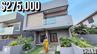 What 275000 get you In Accra Ghana  5 bedroom House Tour inside rich side of Accra [upl. by Eellac]