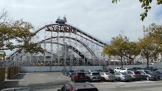 10032024 Coney Island Cyclone in action [upl. by Ennazus674]