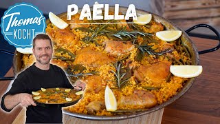 Paella mit Hähnchen selber machen  valencianische Art [upl. by Tull803]