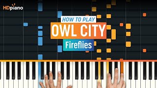 How to Play quotFirefliesquot by Owl City  HDpiano Piano Tutorial [upl. by Gans]