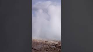 Geyser erupting at Geysir Iceland geyser iceland [upl. by Derrick]