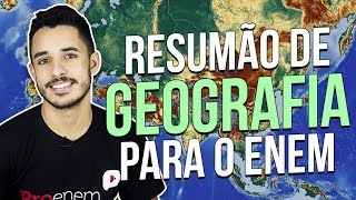 5 TÓPICOS MAIS IMPORTANTES DE GEOGRAFIA PARA O ENEM  Prof Leandro Almeida [upl. by Zacharia]