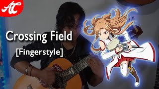 Sword Art Online ⚔️ Crossing Field fingerstyle guitar cover [upl. by Cilegna626]