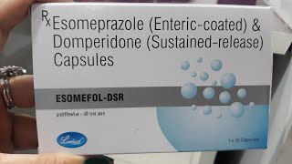 Esomeprazole amp domperidone  EsomefolDSR capsule  usesdoseworkside effects पूरी जानकारी हिंदी । [upl. by Retla855]